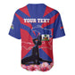 Personalised Happy Haiti Independence Day Baseball Jersey Neg Marron - African Pride
