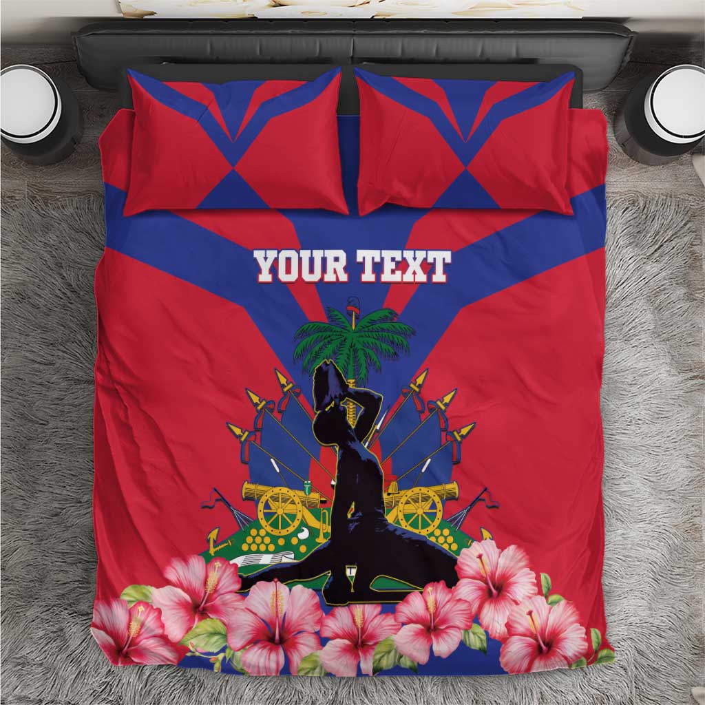 Personalised Happy Haiti Independence Day Bedding Set Neg Marron - African Pride