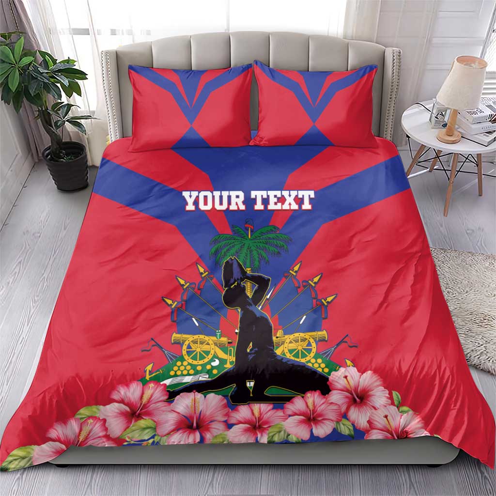 Personalised Happy Haiti Independence Day Bedding Set Neg Marron - African Pride