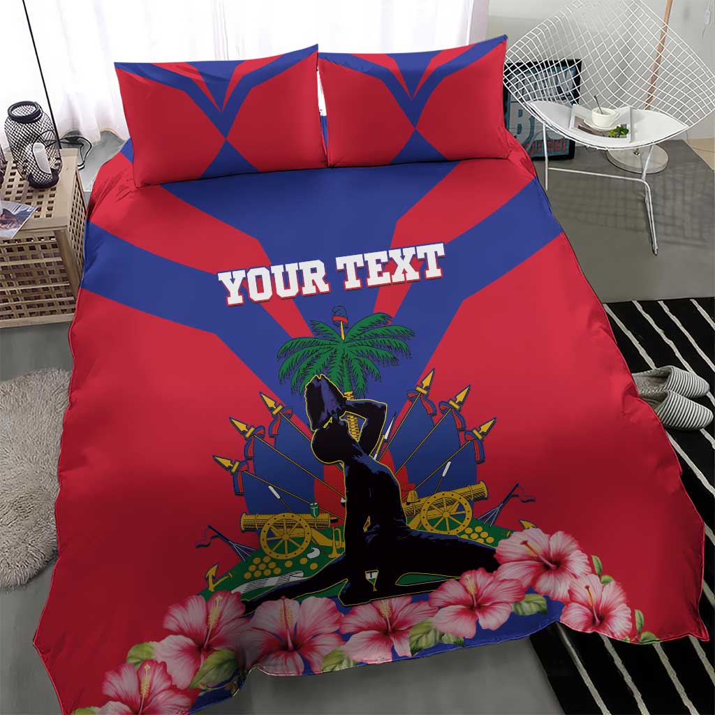 Personalised Happy Haiti Independence Day Bedding Set Neg Marron - African Pride