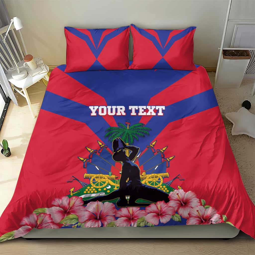 Personalised Happy Haiti Independence Day Bedding Set Neg Marron - African Pride