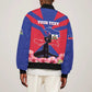 Personalised Happy Haiti Independence Day Bomber Jacket Neg Marron - African Pride