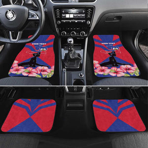 Personalised Happy Haiti Independence Day Car Mats Neg Marron - African Pride