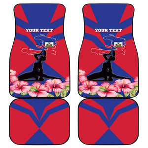 Personalised Happy Haiti Independence Day Car Mats Neg Marron - African Pride
