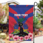 Personalised Happy Haiti Independence Day Garden Flag Neg Marron - African Pride