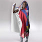 Personalised Happy Haiti Independence Day Hooded Blanket Neg Marron - African Pride