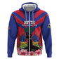 Personalised Happy Haiti Independence Day Hoodie Neg Marron - African Pride