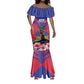 Personalised Happy Haiti Independence Day Mermaid Dress Neg Marron - African Pride