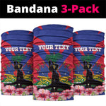 Personalised Happy Haiti Independence Day Neck Gaiter Neg Marron - African Pride