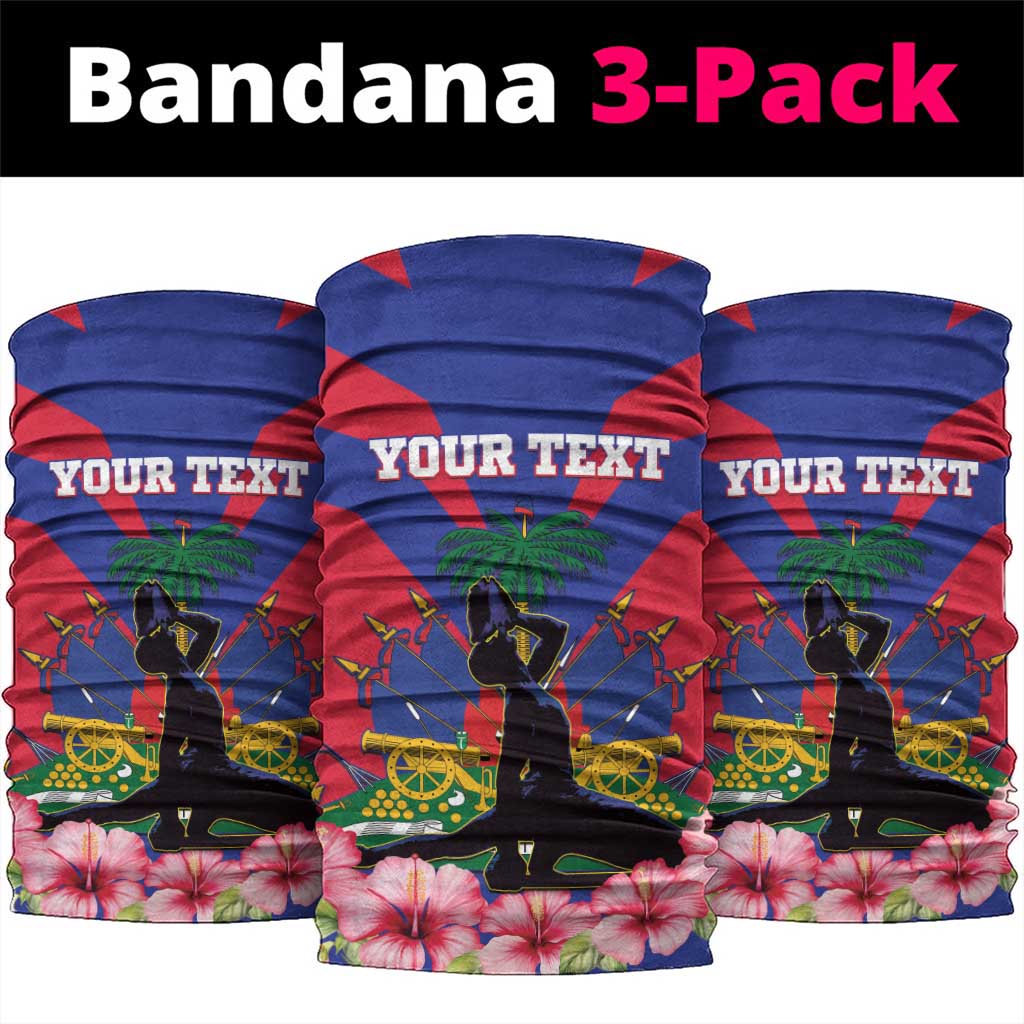 Personalised Happy Haiti Independence Day Neck Gaiter Neg Marron - African Pride