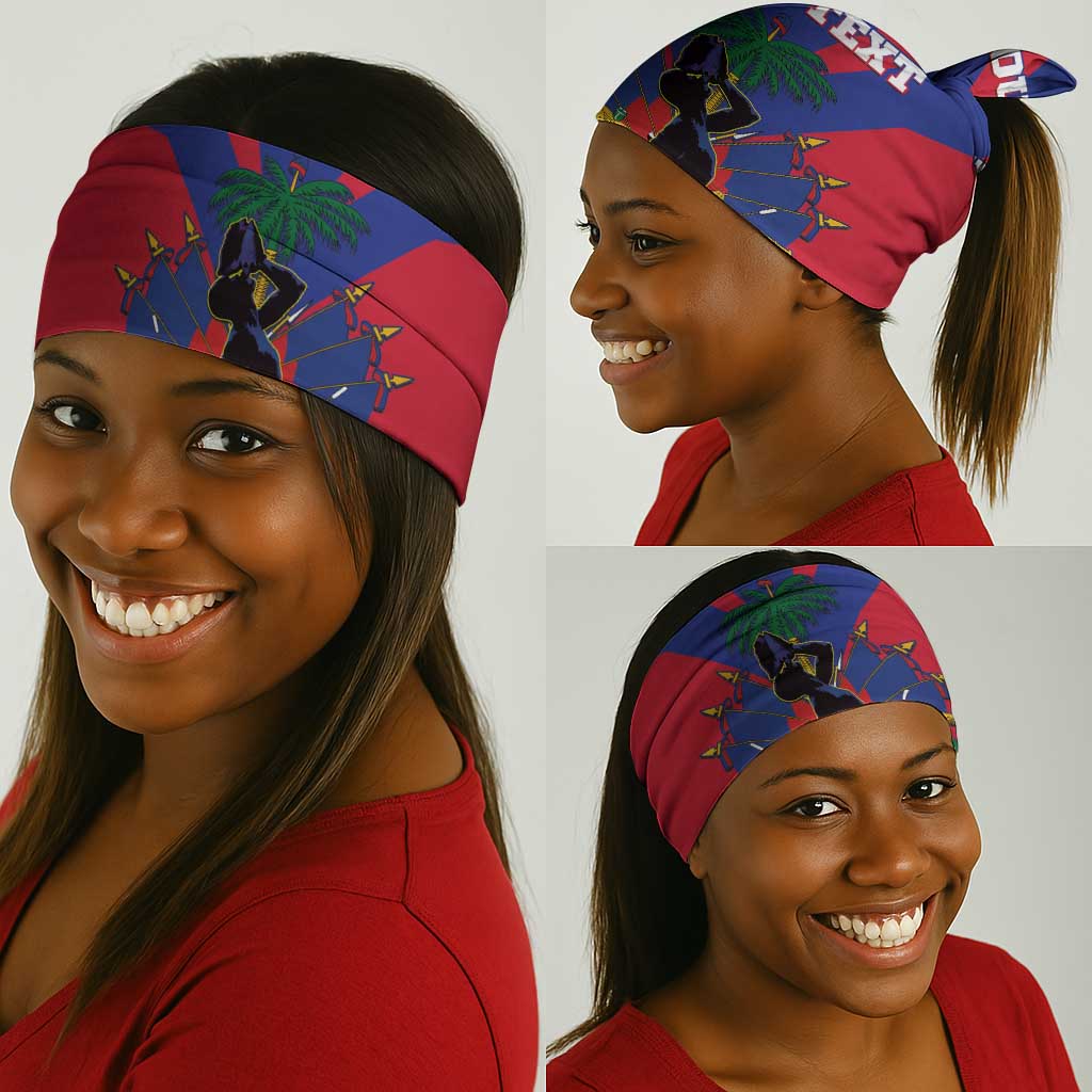 Personalised Happy Haiti Independence Day Neck Gaiter Neg Marron - African Pride