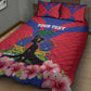 Personalised Happy Haiti Independence Day Quilt Bed Set Neg Marron - African Pride