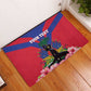 Personalised Happy Haiti Independence Day Rubber Doormat Neg Marron - African Pride