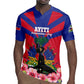Personalised Happy Haiti Independence Day Rugby Jersey Neg Marron - African Pride