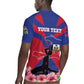 Personalised Happy Haiti Independence Day Rugby Jersey Neg Marron - African Pride