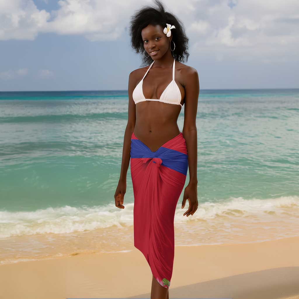 Personalised Happy Haiti Independence Day Sarong Neg Marron - African Pride