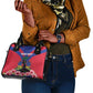 Personalised Happy Haiti Independence Day Shoulder Handbag Neg Marron - African Pride