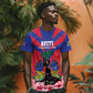 Personalised Happy Haiti Independence Day T shirt Neg Marron - African Pride