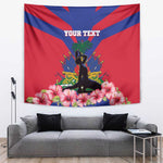 Personalised Happy Haiti Independence Day Tapestry Neg Marron - African Pride