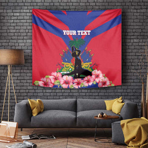 Personalised Happy Haiti Independence Day Tapestry Neg Marron - African Pride