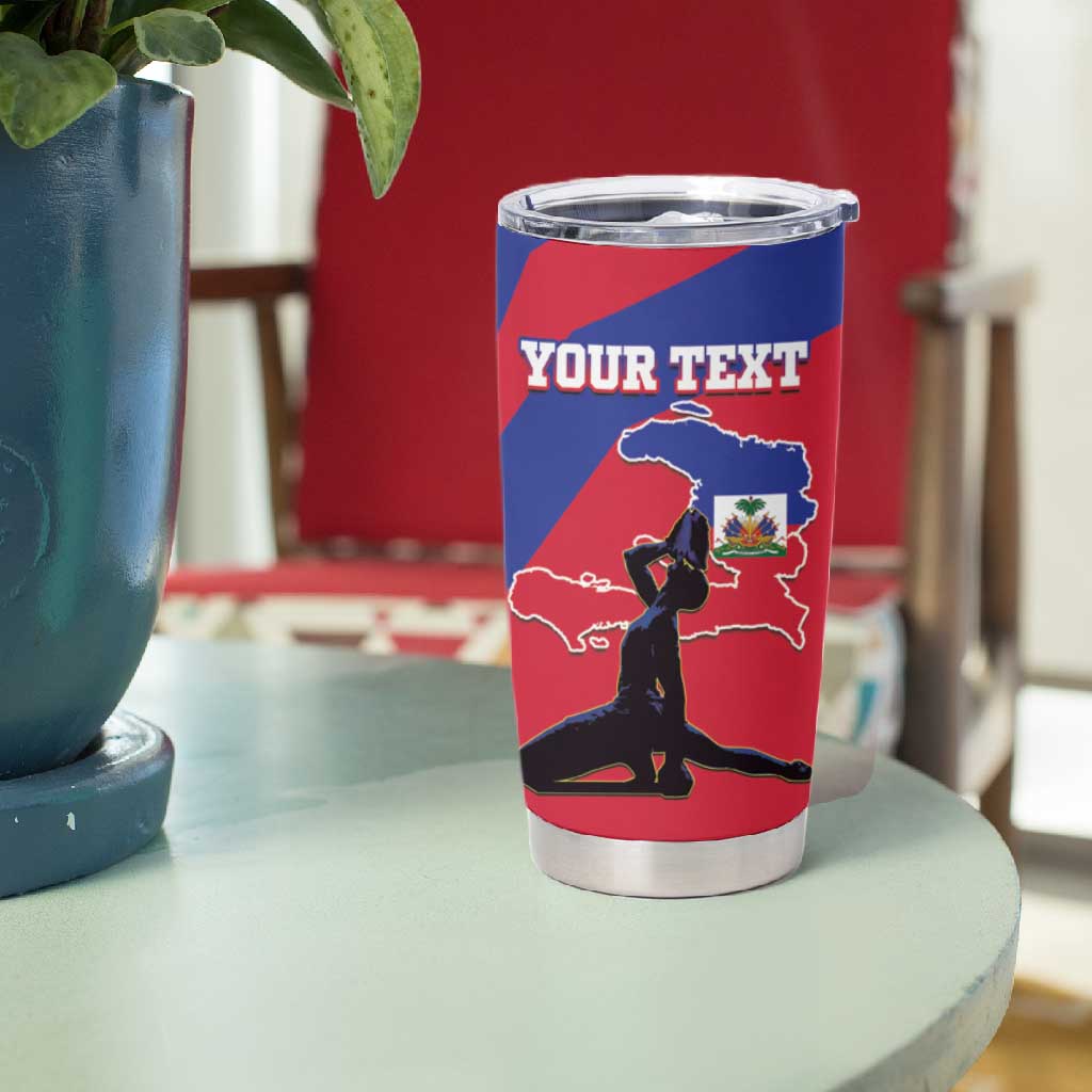 Personalised Happy Haiti Independence Day Tumbler Cup Neg Marron - African Pride