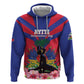 Personalised Happy Haiti Independence Day Zip Hoodie Neg Marron - African Pride