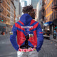 Personalised Happy Haiti Independence Day Zip Hoodie Neg Marron - African Pride