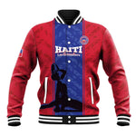 Custom Afro Haiti Football Baseball Jacket Nou fe - Pou Ayiti - Pou Drapo a - Pou peyi a - African Pride