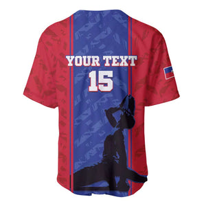 Custom Afro Haiti Football Baseball Jersey Nou fe - Pou Ayiti - Pou Drapo a - Pou peyi a - African Pride