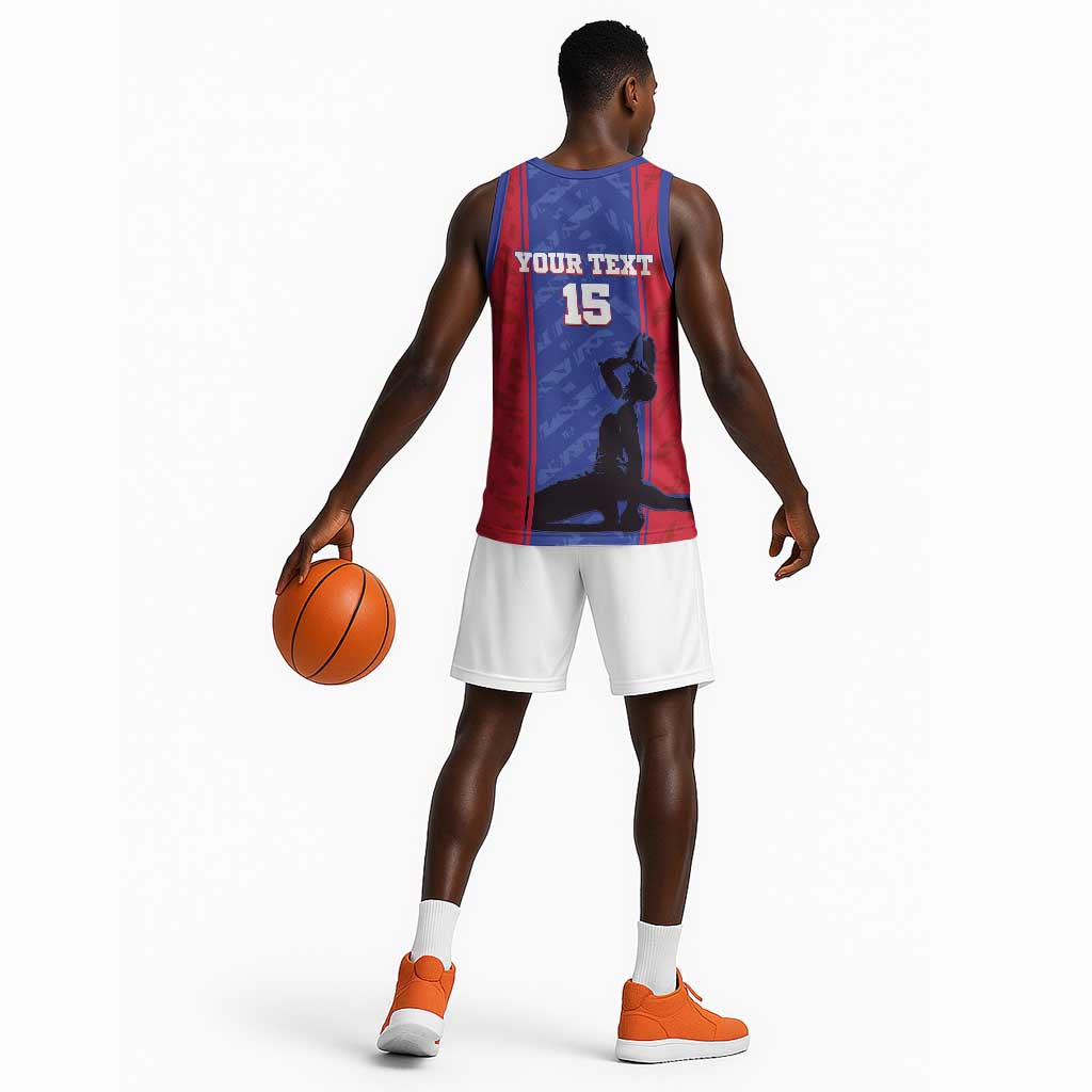 Custom Afro Haiti Football Basketball Jersey Nou fe - Pou Ayiti - Pou Drapo a - Pou peyi a - African Pride