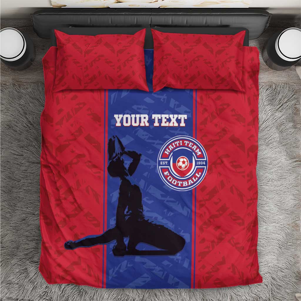 Custom Afro Haiti Football Bedding Set Nou fe - Pou Ayiti - Pou Drapo a - Pou peyi a - African Pride