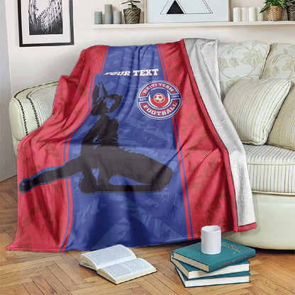 Custom Afro Haiti Football Blanket Nou fe - Pou Ayiti - Pou Drapo a - Pou peyi a - African Pride