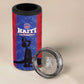 Custom Afro Haiti Football 4 in 1 Can Cooler Tumbler Nou fe - Pou Ayiti - Pou Drapo a - Pou peyi a - African Pride
