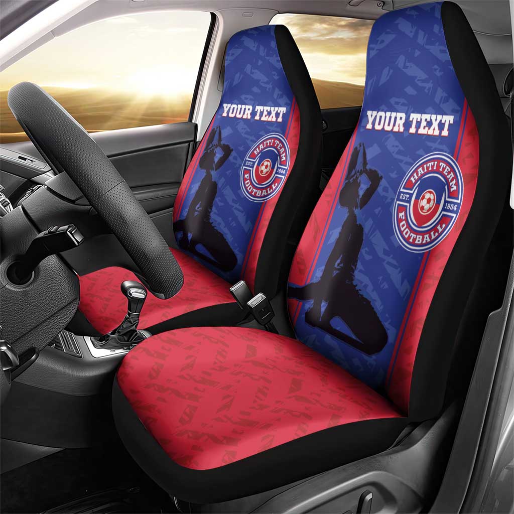 Custom Afro Haiti Football Car Seat Cover Nou fe - Pou Ayiti - Pou Drapo a - Pou peyi a - African Pride