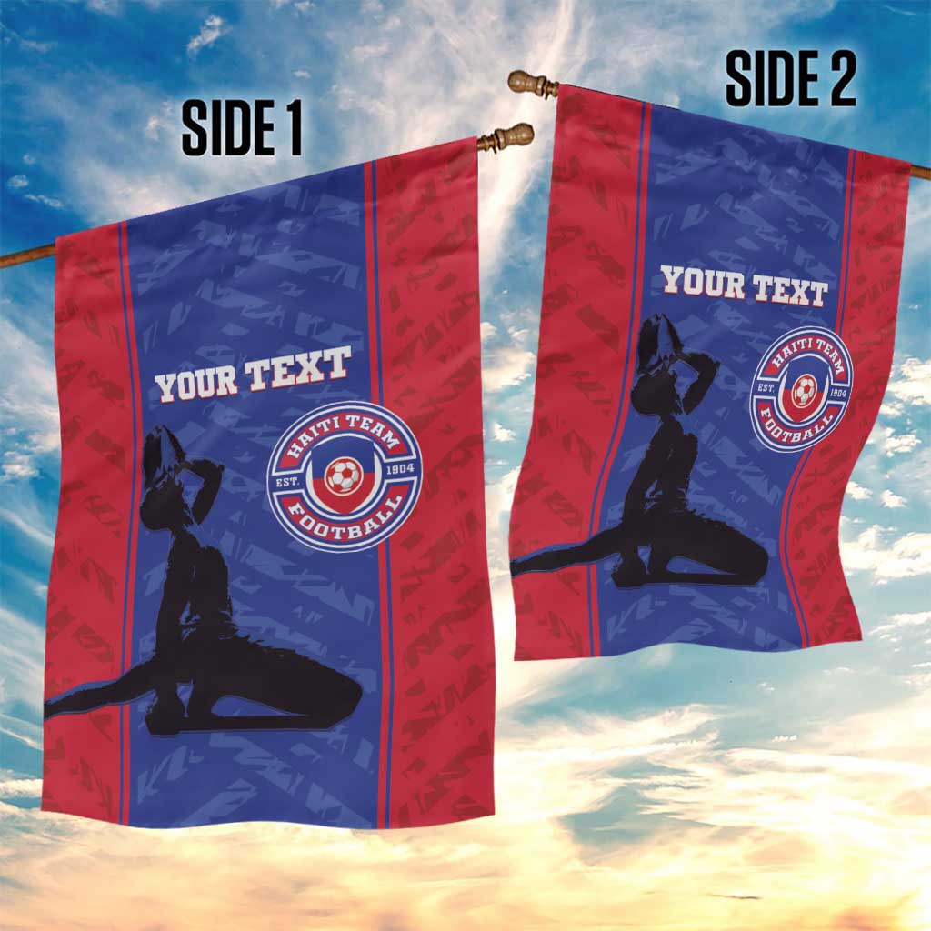 Custom Afro Haiti Football Garden Flag Nou fe - Pou Ayiti - Pou Drapo a - Pou peyi a - African Pride