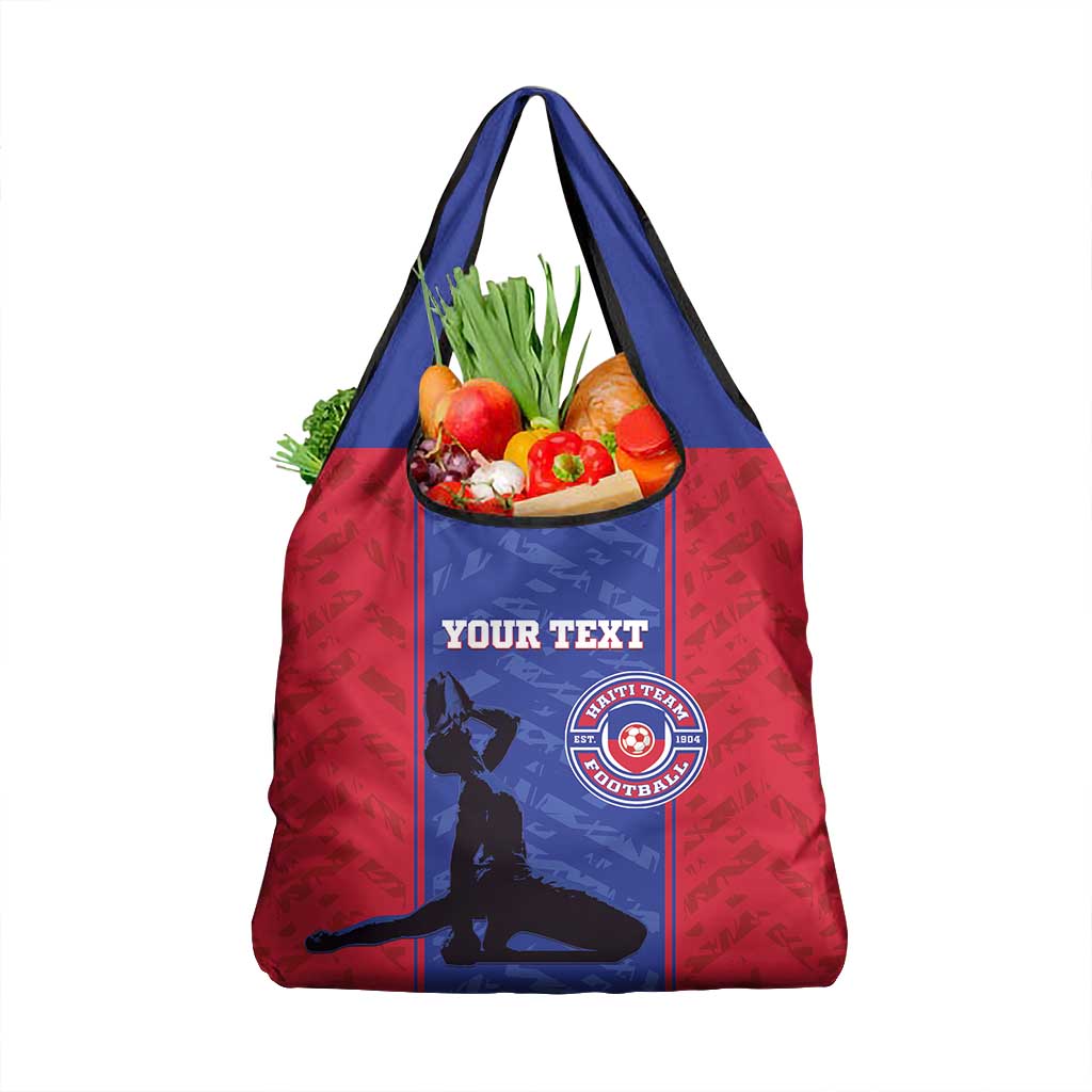 Custom Afro Haiti Football Grocery Bag Nou fe - Pou Ayiti - Pou Drapo a - Pou peyi a - African Pride