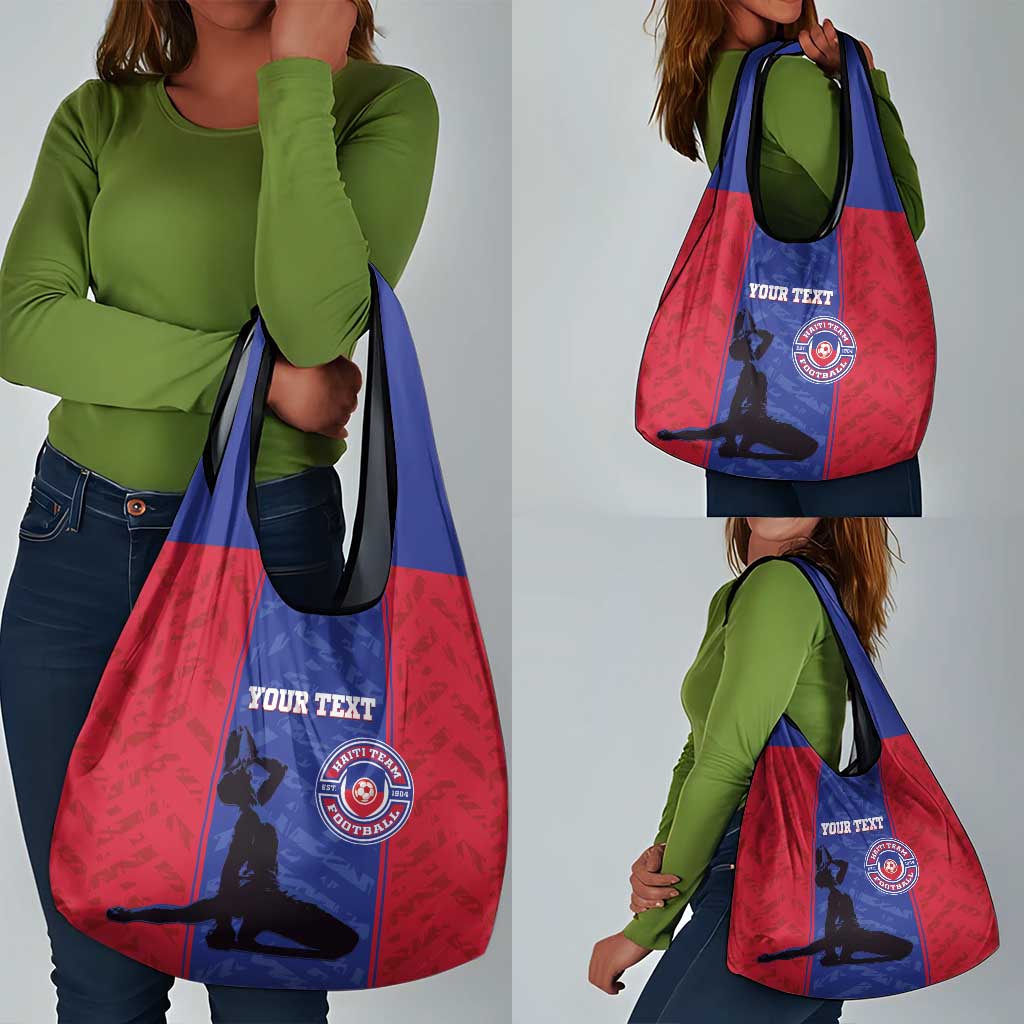 Custom Afro Haiti Football Grocery Bag Nou fe - Pou Ayiti - Pou Drapo a - Pou peyi a - African Pride