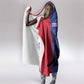 Custom Afro Haiti Football Hooded Blanket Nou fe - Pou Ayiti - Pou Drapo a - Pou peyi a - African Pride