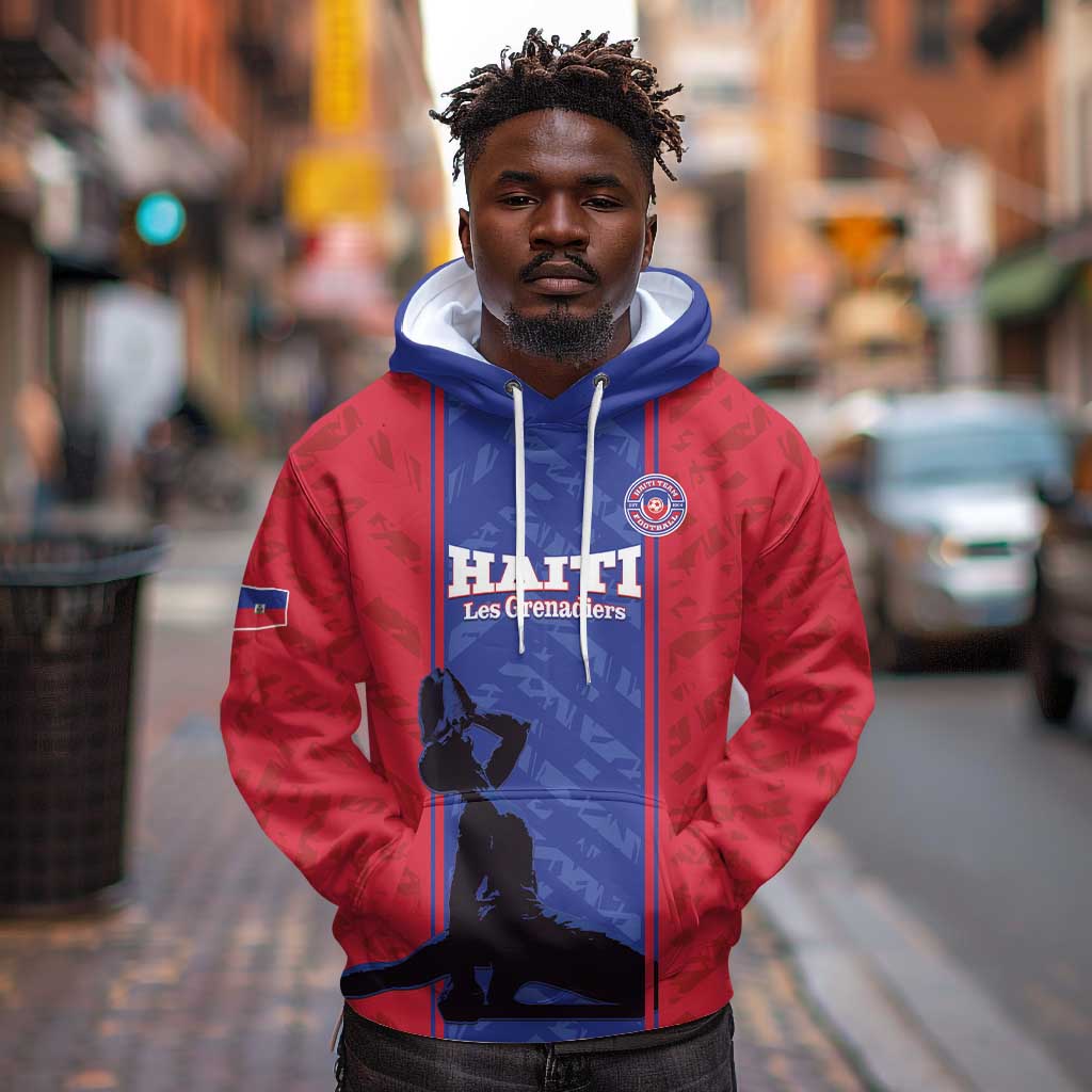 Custom Afro Haiti Football Hoodie Nou fe - Pou Ayiti - Pou Drapo a - Pou peyi a - African Pride