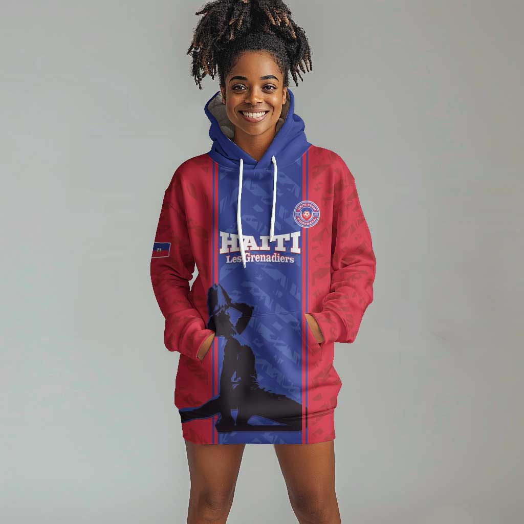 Custom Afro Haiti Football Hoodie Dress Nou fe - Pou Ayiti - Pou Drapo a - Pou peyi a - African Pride
