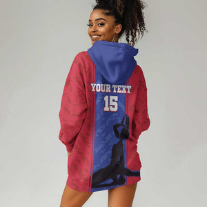 Custom Afro Haiti Football Hoodie Dress Nou fe - Pou Ayiti - Pou Drapo a - Pou peyi a - African Pride