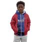 Custom Afro Haiti Football Kid Hoodie Nou fe - Pou Ayiti - Pou Drapo a - Pou peyi a - African Pride