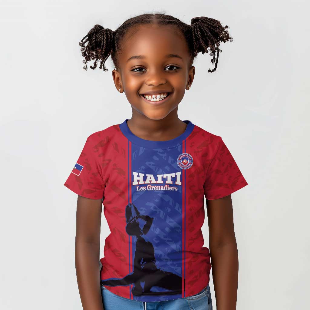 Custom Afro Haiti Football Kid T shirt Nou fe - Pou Ayiti - Pou Drapo a - Pou peyi a - African Pride