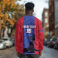 Custom Afro Haiti Football Long Sleeve Shirt Nou fe - Pou Ayiti - Pou Drapo a - Pou peyi a - African Pride