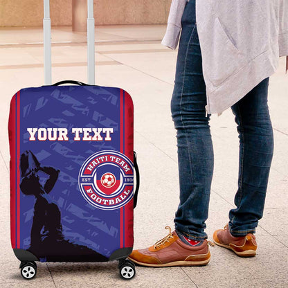 Custom Afro Haiti Football Luggage Cover Nou fe - Pou Ayiti - Pou Drapo a - Pou peyi a - African Pride