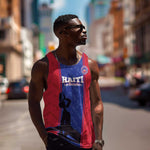 Custom Afro Haiti Football Men Tank Top Nou fe - Pou Ayiti - Pou Drapo a - Pou peyi a - African Pride