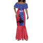 Custom Afro Haiti Football Mermaid Dress Nou fe - Pou Ayiti - Pou Drapo a - Pou peyi a - African Pride