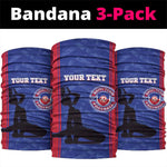 Custom Afro Haiti Football Neck Gaiter Nou fe - Pou Ayiti - Pou Drapo a - Pou peyi a - African Pride