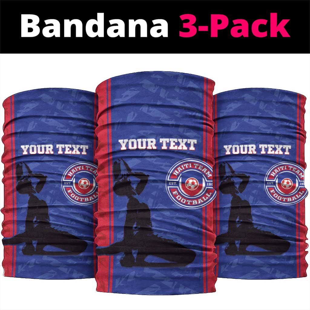 Custom Afro Haiti Football Neck Gaiter Nou fe - Pou Ayiti - Pou Drapo a - Pou peyi a - African Pride