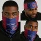 Custom Afro Haiti Football Neck Gaiter Nou fe - Pou Ayiti - Pou Drapo a - Pou peyi a - African Pride